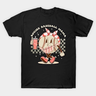 Vintage Boujee Baseball Mom T-Shirt